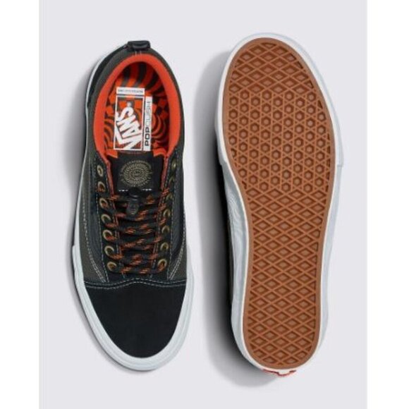 ❤Vans X Spitfire Men\'s Black/Flame Athletic Wheels Skate Old Skool Shoe Size 7.5 main image 7